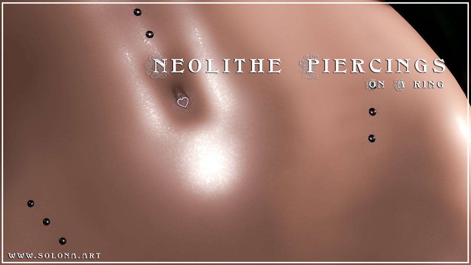 Neolithe Piercings on a Ring